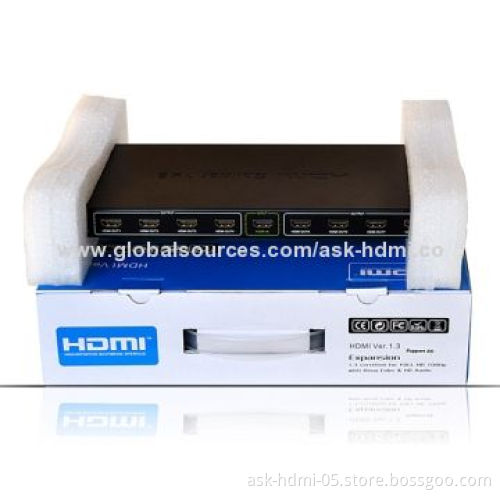 3D HDMI 1x8 Splitter with 5V DC/3A Power Supply